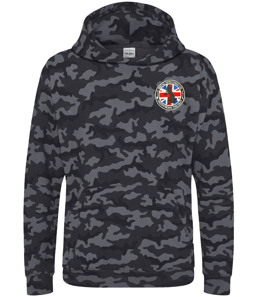 MDUK Embroidered Kids Camo Hoodie (30° Wash)