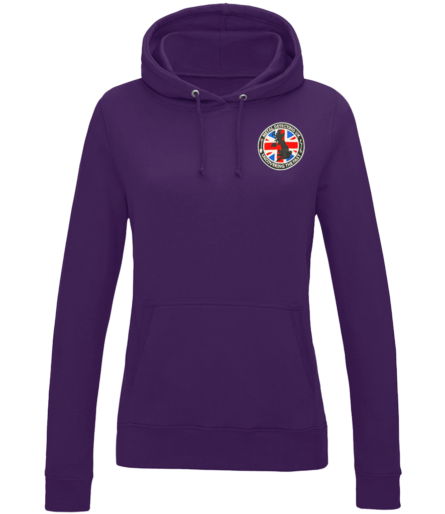 Ladies Fit MDUK Embroidered College Hoodie (30° Wash)