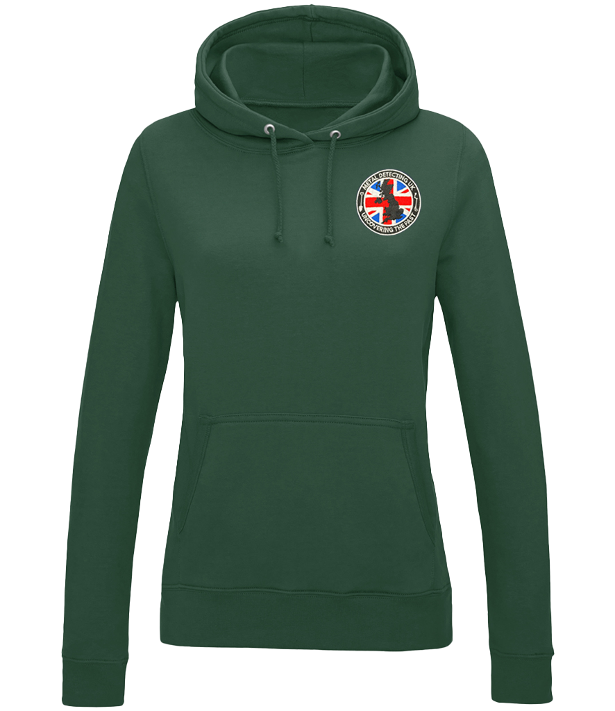 Ladies Fit MDUK Embroidered College Hoodie (30° Wash)