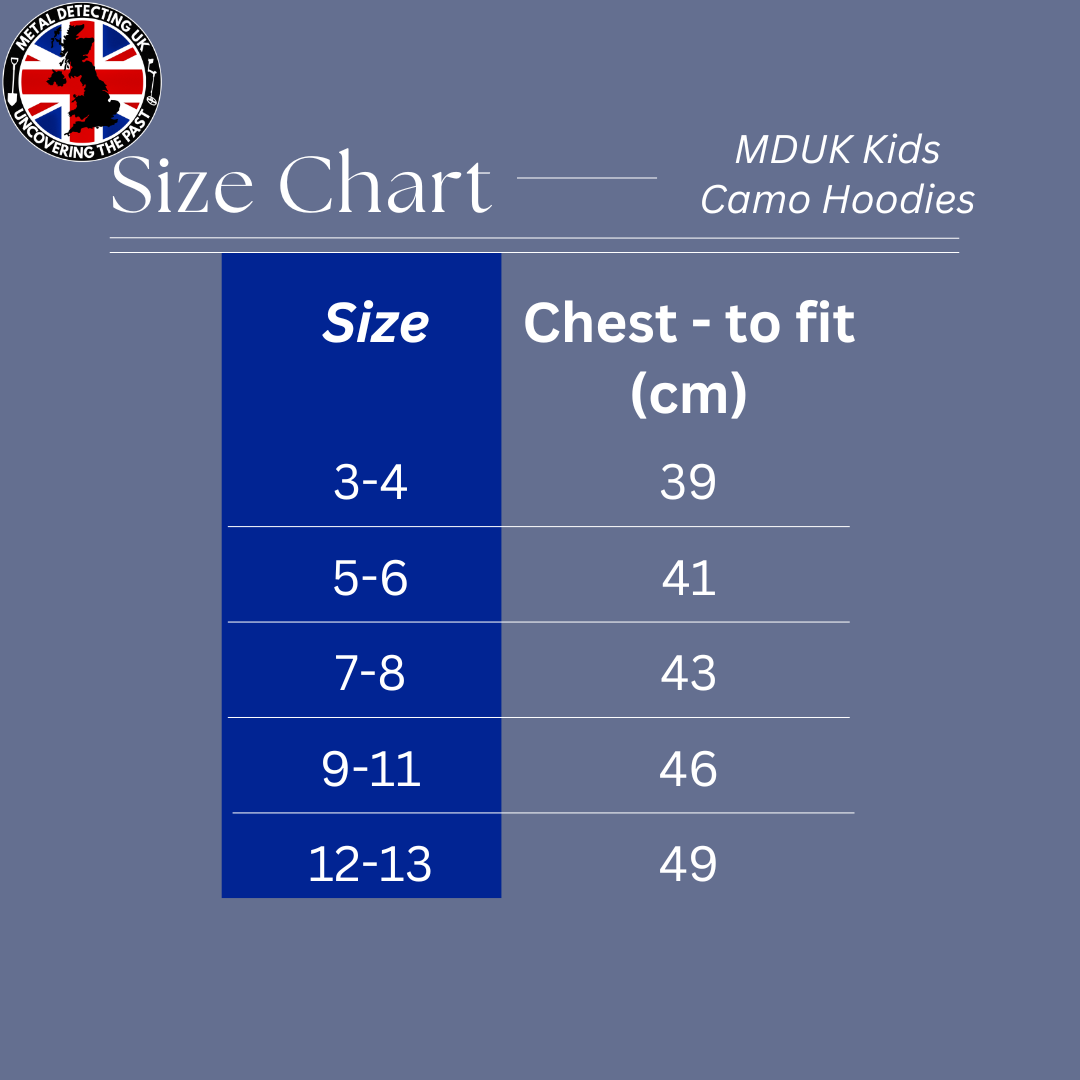 MDUK Embroidered Kids Camo Hoodie (30° Wash)